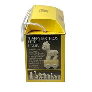 Precious Moments Birthday Train Series - Lamb 1 Year 3" x 2" Original Box 1985